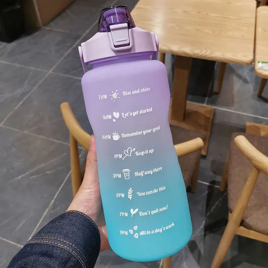 2L Water Bottle with Straw