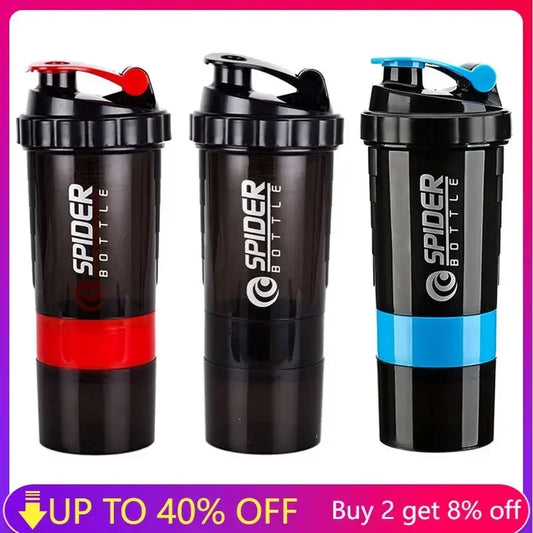 3 Layers Shaker Protein Bottle 550ml